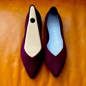 SOLD...Authentic Rothy’s Merino Points - Aubergine